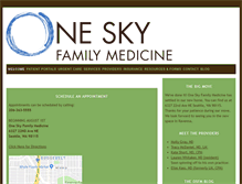 Tablet Screenshot of oneskyfamilymedicine.com